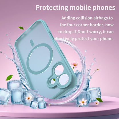 Custodia MagSafe per Apple iPhone 17, Techsuit, HaloFrost II, Verde Chiaro