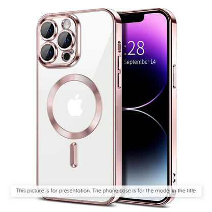 Custodia MagSafe per Apple iPhone 17, Techsuit, Luxury Crystal, Rosa