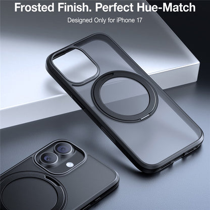 Custodia MagSafe per Apple iPhone 17, Torras, Ostand Pro, Nera