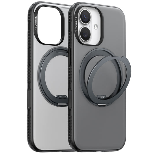 Custodia MagSafe per Apple iPhone 17, Torras, Ostand R Fitness, Nera