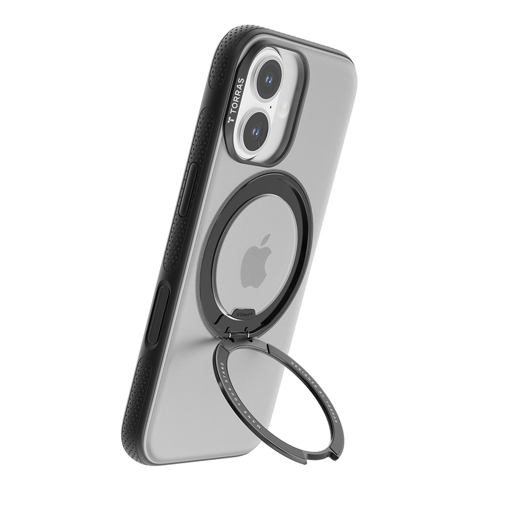 Custodia MagSafe per Apple iPhone 17, Torras, Ostand R Fitness, Trasparente