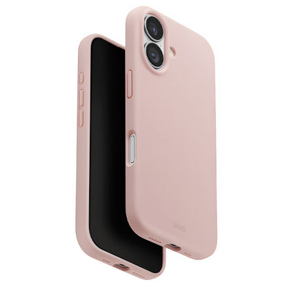 Custodia MagSafe per Apple iPhone 17, UNIQ, Lino MagClick, Rosa