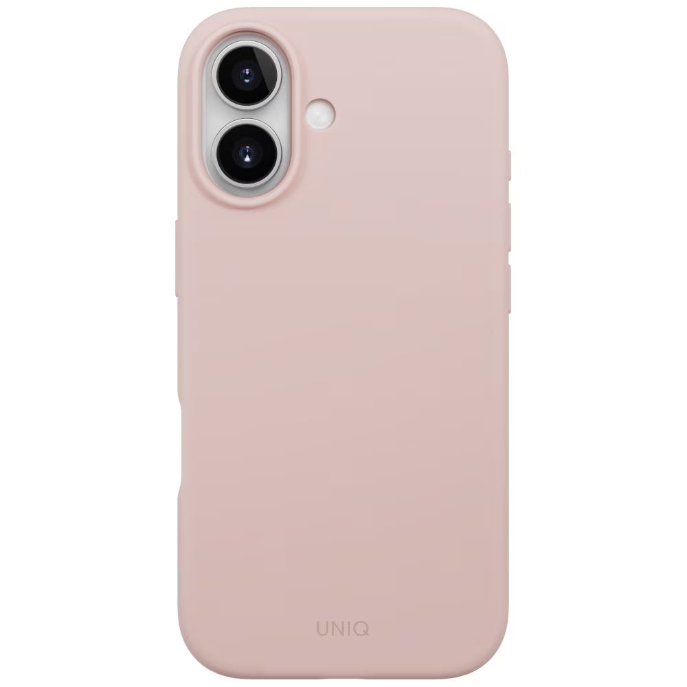 Custodia MagSafe per Apple iPhone 17, UNIQ, Lino MagClick, Rosa
