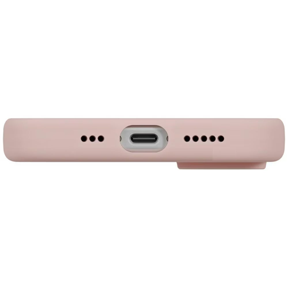 Custodia MagSafe per Apple iPhone 17, UNIQ, Lino MagClick, Rosa