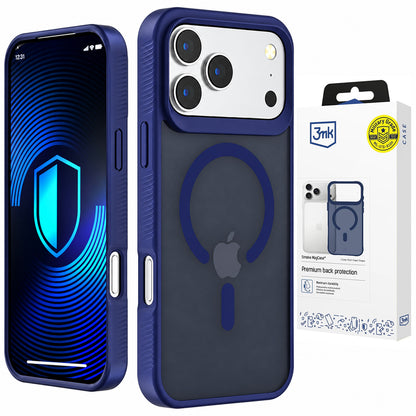 Custodia MagSafe per Apple iPhone 18 Pro / 17 Pro, 3MK, Smoke MagCase, Blu