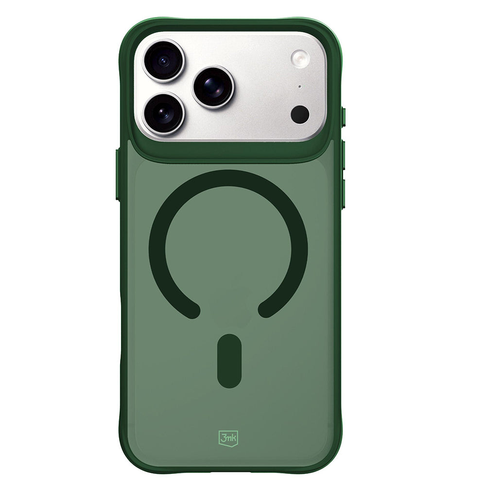 Custodia MagSafe per Apple iPhone 18 Pro / 17 Pro, 3MK, Smoke MagCase, Verde