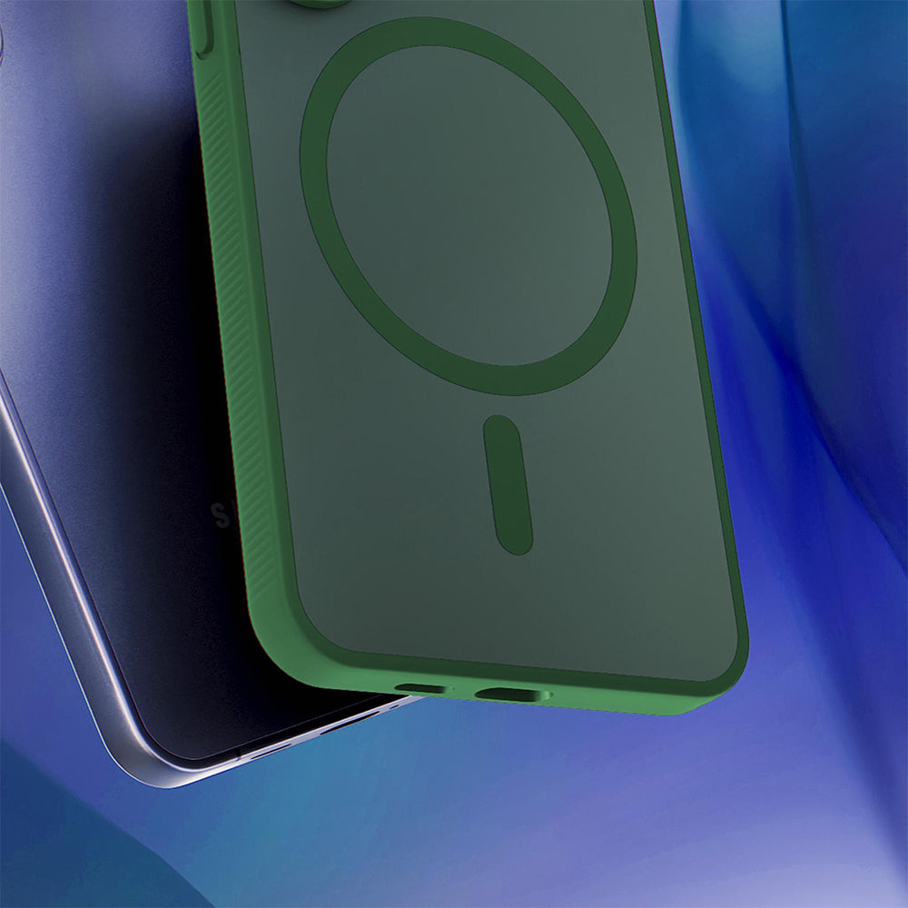 Custodia MagSafe per Apple iPhone 18 Pro / 17 Pro, 3MK, Smoke MagCase, Verde