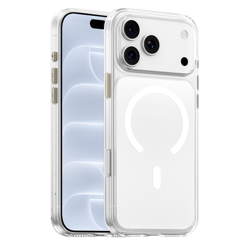 Custodia MagSafe per Apple iPhone 18 Pro / 17 Pro, Blueo, Crystal+ Anti-Drop, trasparente