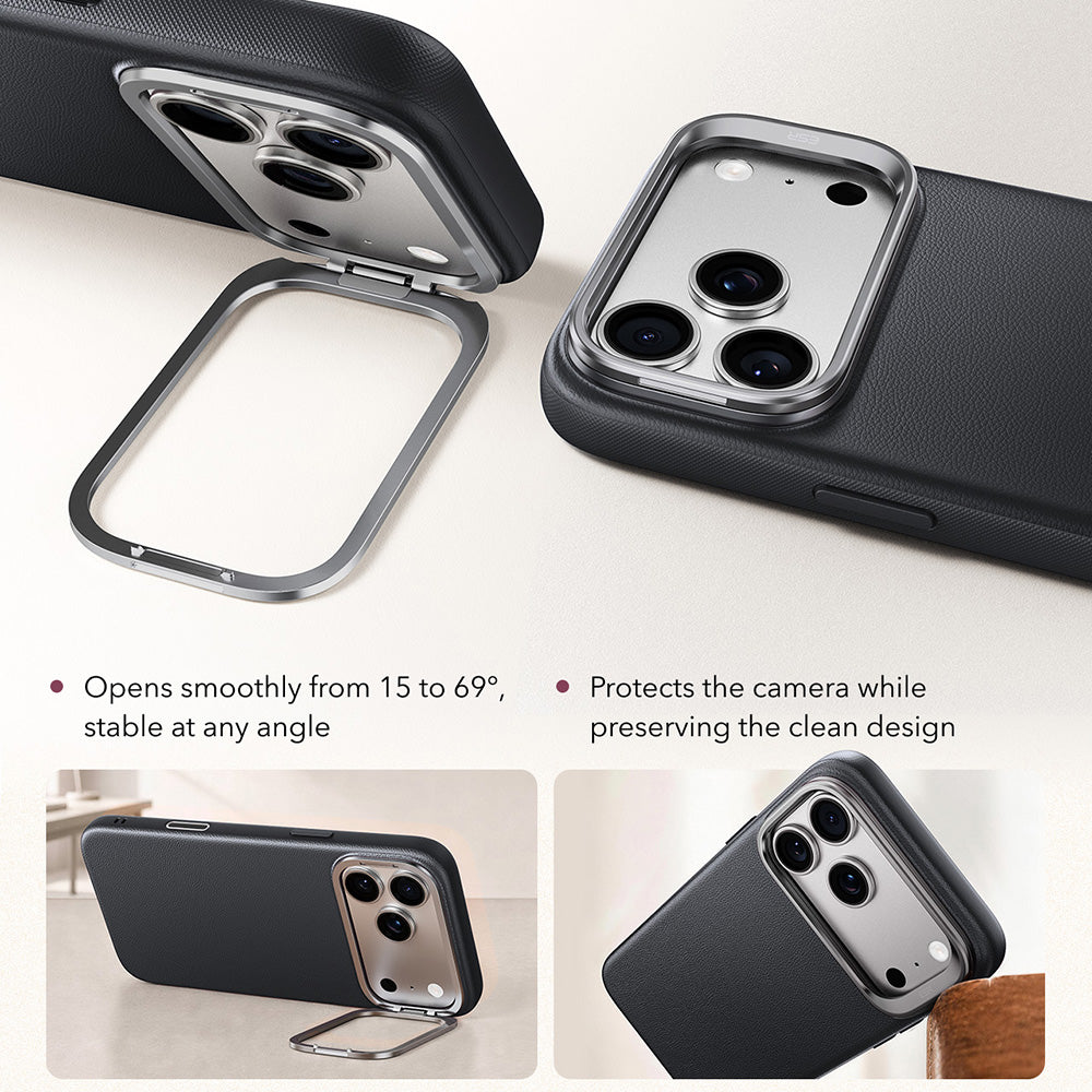 Custodia MagSafe per Apple iPhone 18 Pro / 17 Pro, ESR, Atelier con Supporto, Nera