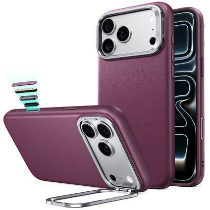Custodia MagSafe per Apple iPhone 18 Pro / 17 Pro, ESR, Atelier con Supporto, Bordeaux Scuro Satinato