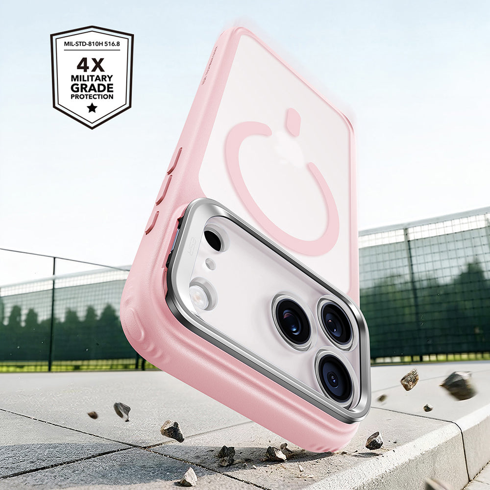 Custodia MagSafe per Apple iPhone 18 Pro / 17 Pro, ESR, Classic Hybrid Kickstand, Rosa Satinata