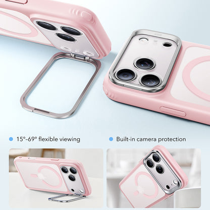 Custodia MagSafe per Apple iPhone 18 Pro / 17 Pro, ESR, Classic Hybrid Kickstand, Rosa Satinata