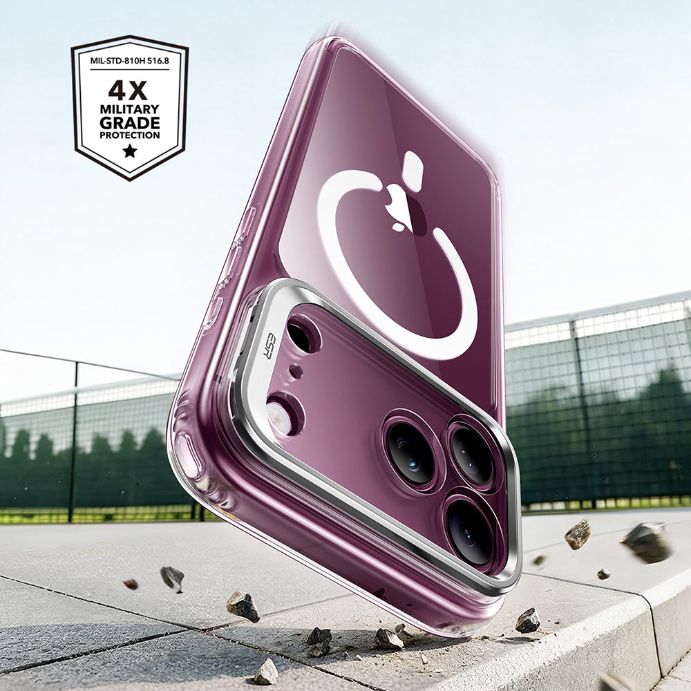 Custodia MagSafe per Apple iPhone 18 Pro / 17 Pro, ESR, Classic Hybrid Kickstand, Trasparente