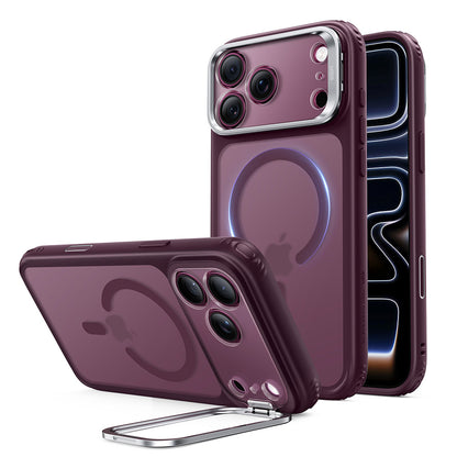 Custodia MagSafe per Apple iPhone 18 Pro / 17 Pro, ESR, Classic Hybrid Kickstand, Vinaccia Scura Satinata