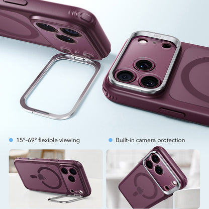 Custodia MagSafe per Apple iPhone 18 Pro / 17 Pro, ESR, Classic Hybrid Kickstand, Vinaccia Scura Satinata