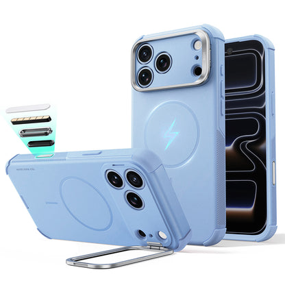 Custodia MagSafe per Apple iPhone 18 Pro / 17 Pro, ESR, Cyber Armor Kickstand, Blu