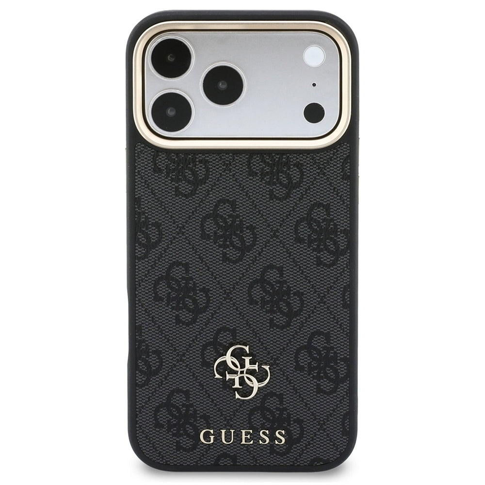 Custodia MagSafe per Apple iPhone 18 Pro / 17 Pro, Guess, 4G Cardslot & Big Strap, nera