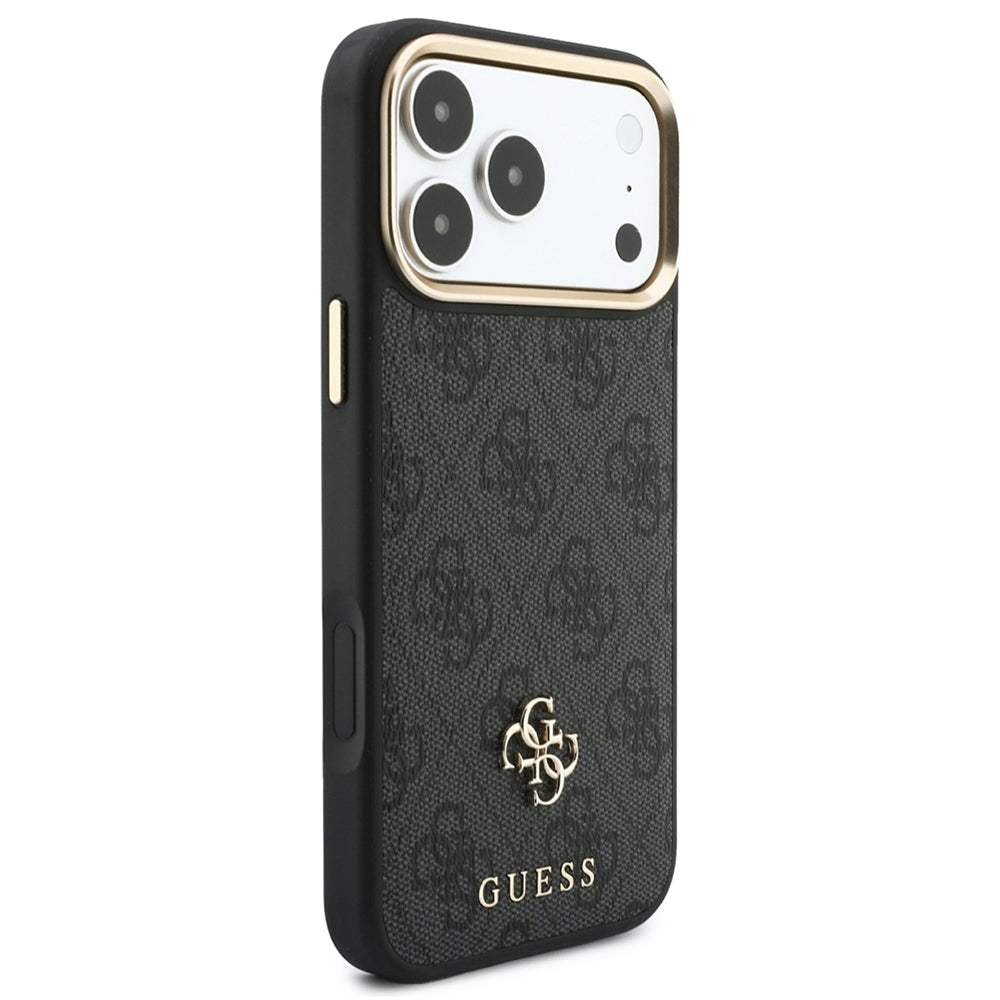 Custodia MagSafe per Apple iPhone 18 Pro / 17 Pro, Guess, 4G Cardslot & Big Strap, nera