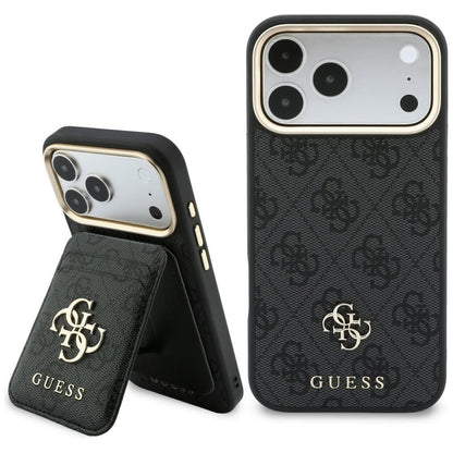 Custodia MagSafe per Apple iPhone 18 Pro / 17 Pro, Guess, 4G Cardslot, nera