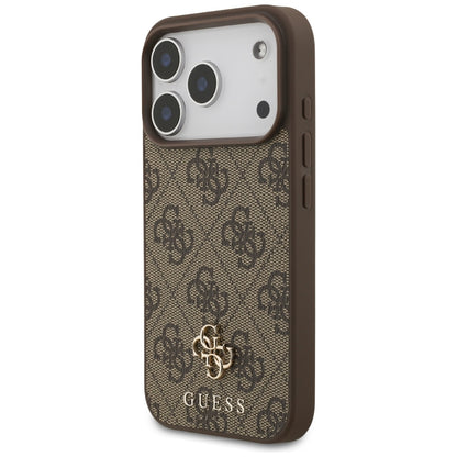 Custodia MagSafe per Apple iPhone 18 Pro / 17 Pro, Guess, 4G Small and Classic, Marrone