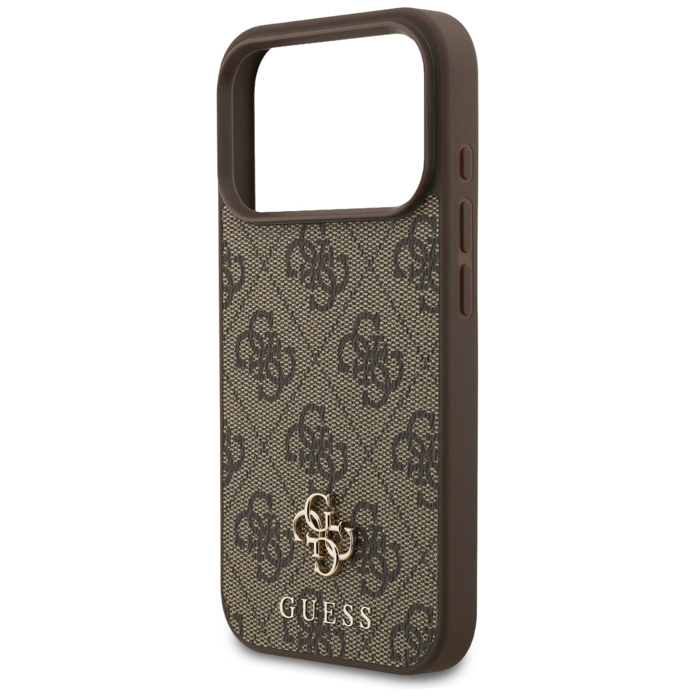 Custodia MagSafe per Apple iPhone 18 Pro / 17 Pro, Guess, 4G Small and Classic, Marrone