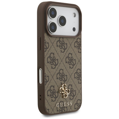 Custodia MagSafe per Apple iPhone 18 Pro / 17 Pro, Guess, 4G Small and Classic, Marrone
