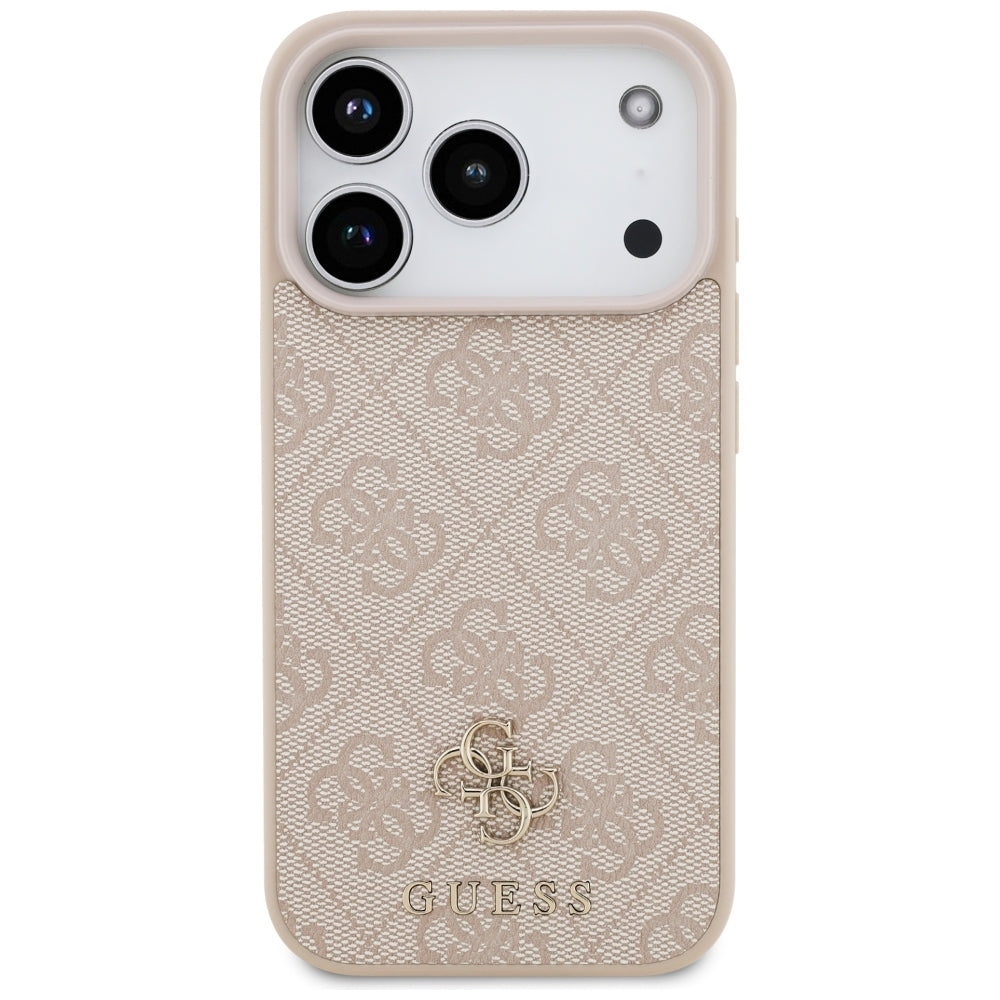 Custodia MagSafe per Apple iPhone 18 Pro / 17 Pro, Guess, 4G Small and Classic, Rosa
