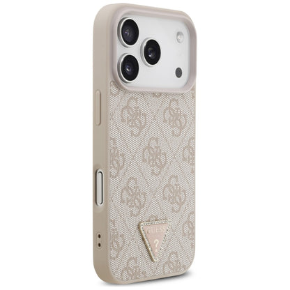 Custodia MagSafe per Apple iPhone 18 Pro / 17 Pro, Guess, 4G Triangle Strass, Rosa