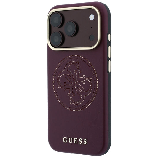 Custodia MagSafe per Apple iPhone 18 Pro / 17 Pro, Guess, Perforata 4G, Vinaccia