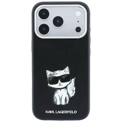 Custodia MagSafe per Apple iPhone 18 Pro / 17 Pro, Karl Lagerfeld, Choupette Sketch, Nera