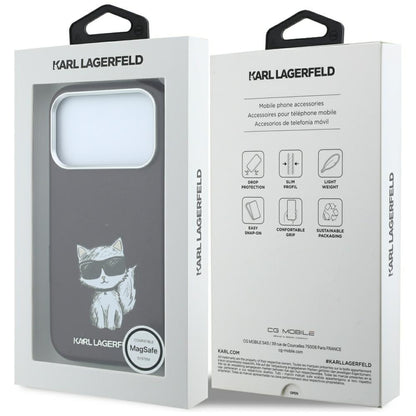 Custodia MagSafe per Apple iPhone 18 Pro / 17 Pro, Karl Lagerfeld, Choupette Sketch, Vinaccia