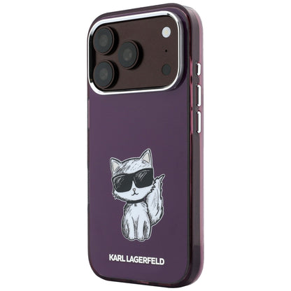 Custodia MagSafe per Apple iPhone 18 Pro / 17 Pro, Karl Lagerfeld, HC IML Choupette Body Sketch Print, Vinaccia