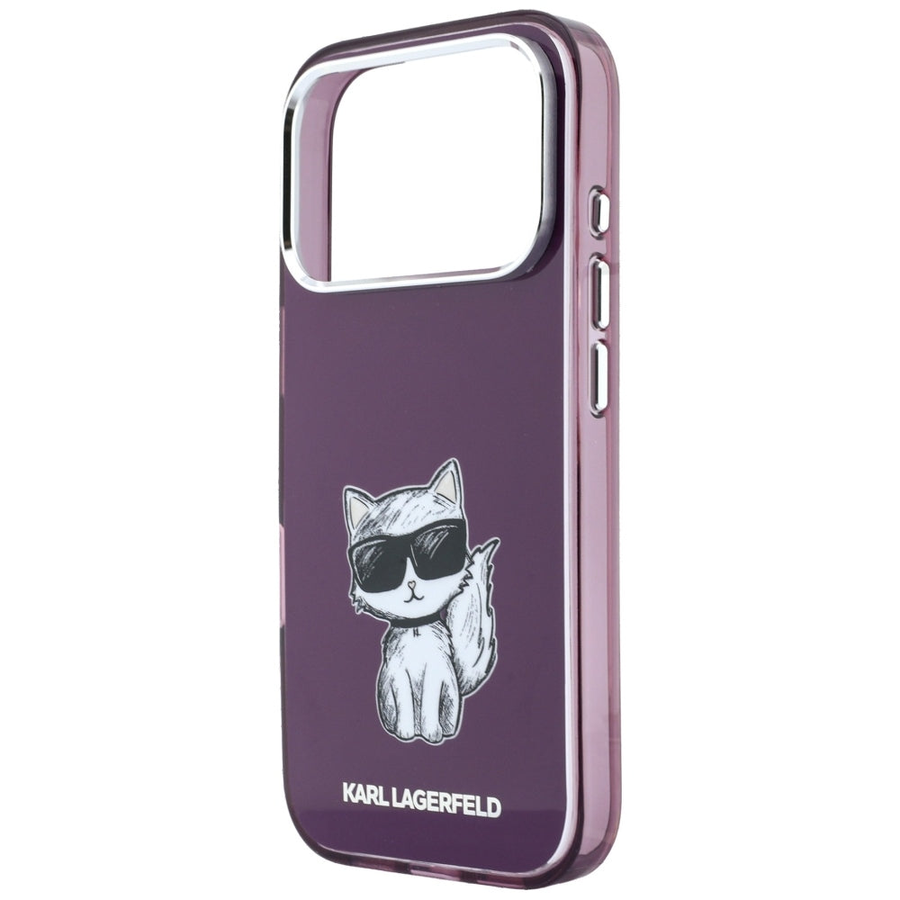 Custodia MagSafe per Apple iPhone 18 Pro / 17 Pro, Karl Lagerfeld, HC IML Choupette Body Sketch Print, Vinaccia