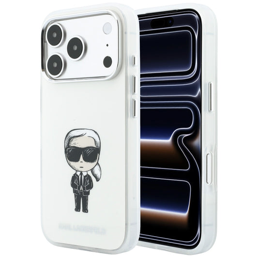 Custodia MagSafe per Apple iPhone 18 Pro / 17 Pro, Karl Lagerfeld, HC IML Ikonik Sketch Print, Beige