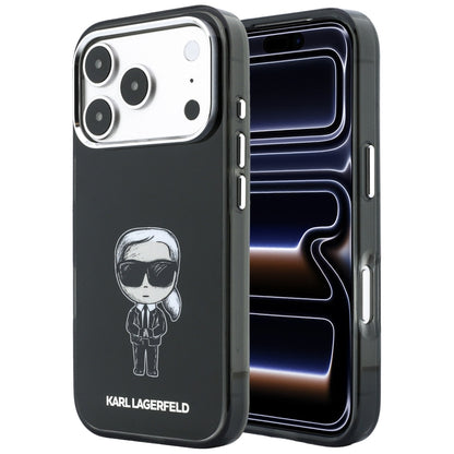 Custodia MagSafe per Apple iPhone 18 Pro / 17 Pro, Karl Lagerfeld, HC IML Ikonik Sketch Print, Nera