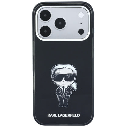Custodia MagSafe per Apple iPhone 18 Pro / 17 Pro, Karl Lagerfeld, HC IML Ikonik Sketch Print, Nera