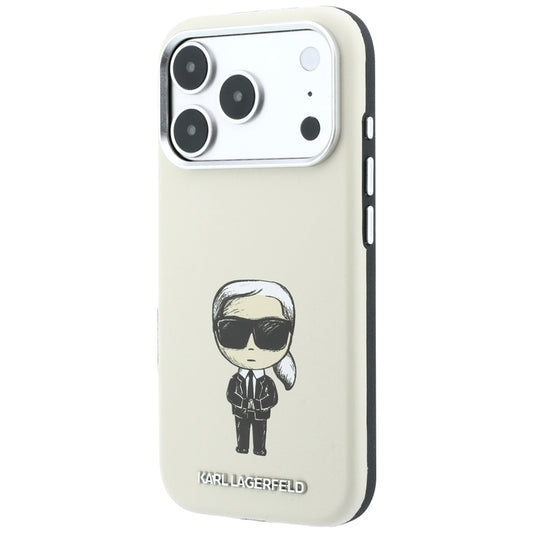 Custodia MagSafe per Apple iPhone 18 Pro / 17 Pro, Karl Lagerfeld, Ikonik Sketch, Beige