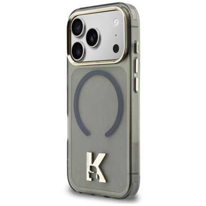 Custodia MagSafe per Apple iPhone 18 Pro / 17 Pro, Karl Lagerfeld, IML Karl Head Logo, nera