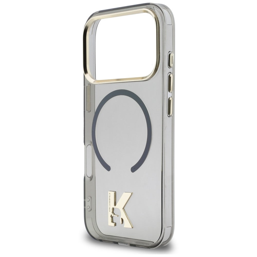 Custodia MagSafe per Apple iPhone 18 Pro / 17 Pro, Karl Lagerfeld, IML Karl Head Logo, nera