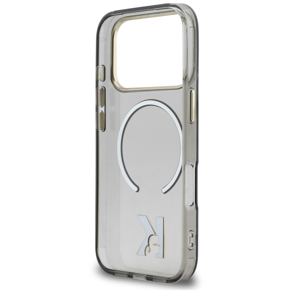 Custodia MagSafe per Apple iPhone 18 Pro / 17 Pro, Karl Lagerfeld, IML Karl Head Logo, nera