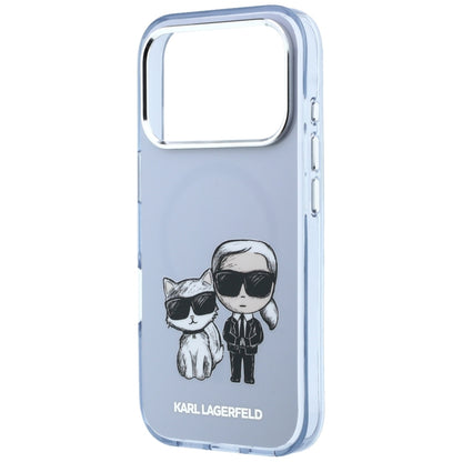 Custodia MagSafe per Apple iPhone 18 Pro / 17 Pro, Karl Lagerfeld, IML KC Bodies Sketch Print, Blu