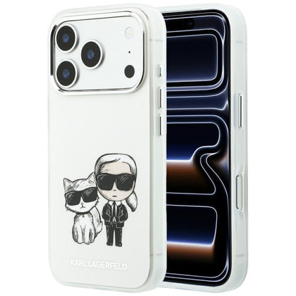 Custodia MagSafe per Apple iPhone 18 Pro / 17 Pro, Karl Lagerfeld, IML KC Bodies Sketch Print, Beige