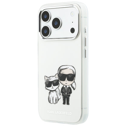 Custodia MagSafe per Apple iPhone 18 Pro / 17 Pro, Karl Lagerfeld, IML KC Bodies Sketch Print, Beige