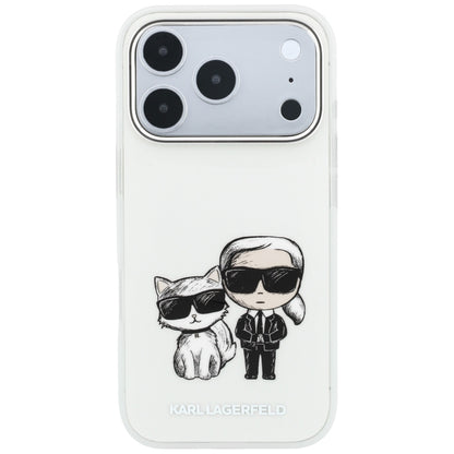 Custodia MagSafe per Apple iPhone 18 Pro / 17 Pro, Karl Lagerfeld, IML KC Bodies Sketch Print, Beige