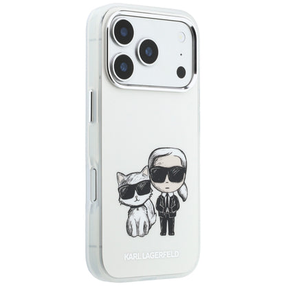 Custodia MagSafe per Apple iPhone 18 Pro / 17 Pro, Karl Lagerfeld, IML KC Bodies Sketch Print, Beige