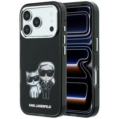 Custodia MagSafe per Apple iPhone 18 Pro / 17 Pro, Karl Lagerfeld, IML KC Bodies Sketch Print, Nera
