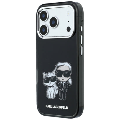 Custodia MagSafe per Apple iPhone 18 Pro / 17 Pro, Karl Lagerfeld, IML KC Bodies Sketch Print, Nera