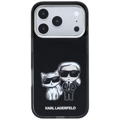 Custodia MagSafe per Apple iPhone 18 Pro / 17 Pro, Karl Lagerfeld, IML KC Bodies Sketch Print, Nera
