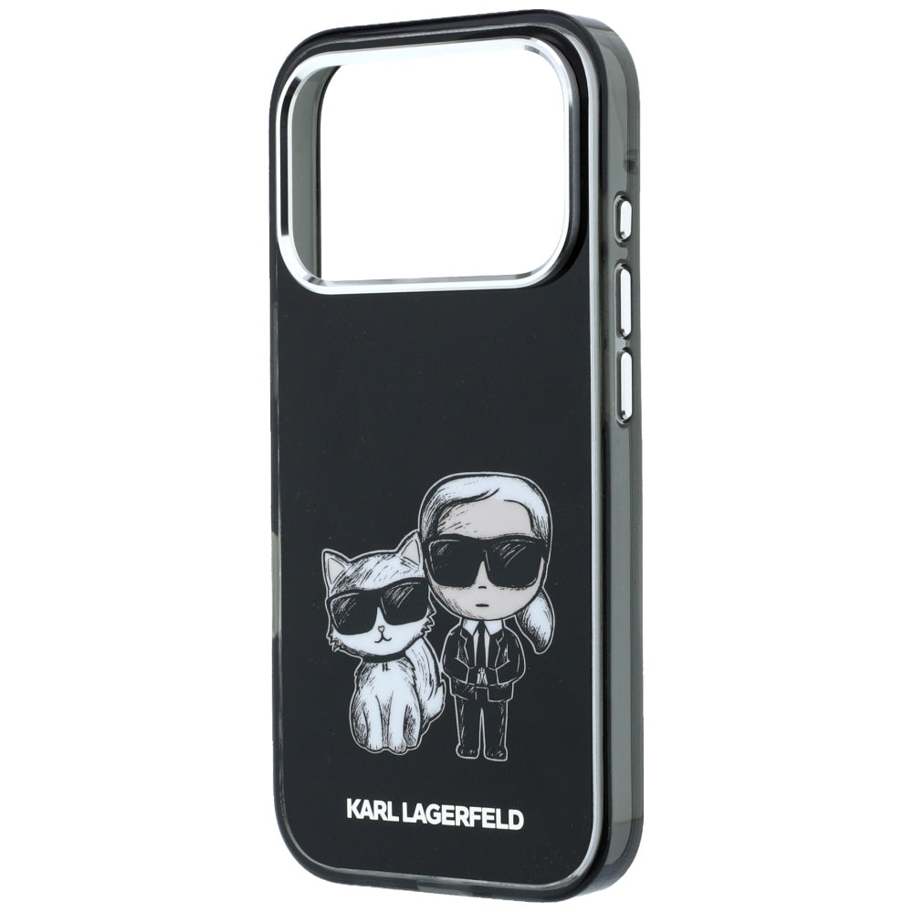 Custodia MagSafe per Apple iPhone 18 Pro / 17 Pro, Karl Lagerfeld, IML KC Bodies Sketch Print, Nera