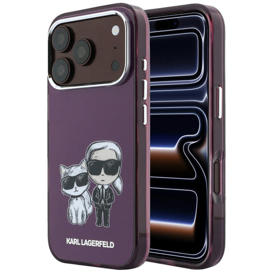 Custodia MagSafe per Apple iPhone 18 Pro / 17 Pro, Karl Lagerfeld, IML KC Bodies Sketch Print, Vinaccia
